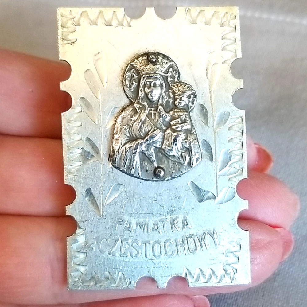 Religious relic " PAMATKA CZETOCHOWY " Antique